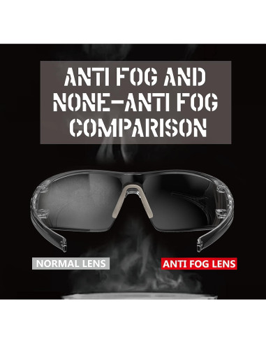 Gafas de Seguridad HunterSky HTS Transparentes Anti-vaho