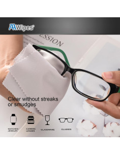 Paño de limpieza AAWipes 30 microfibra 15x18 cm 10 blancos 20 grises 2