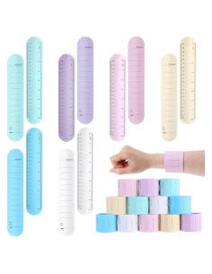 12 Pulseras de Silicona HOFURME Escritoras Impermeables 24x4.5cm