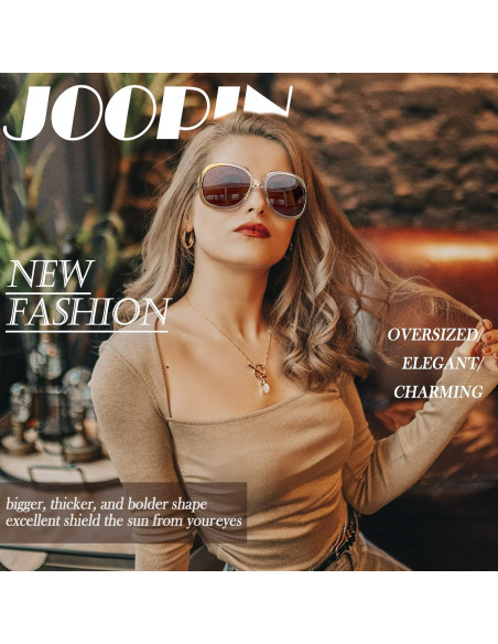 Gafas de sol Joopin grandes polarizadas UV400 para mujeres Gafas de sol Joopin grandes polarizadas UV400 para mujeres