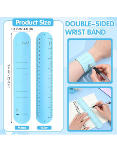 12 Pulseras de Silicona HOFURME Escritoras Impermeables 24x4.5cm 2