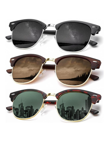 Gafas de sol KALIYADI polarizadas unisex retro UV400