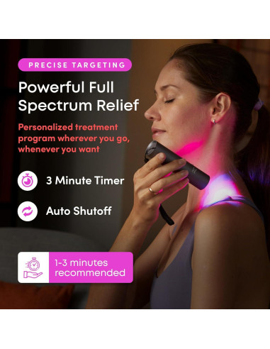 Antorcha Terapia Luz Roja LumaDoc Luz Azul e Infrarroja