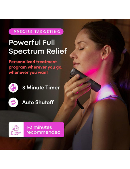 Antorcha Terapia Luz Roja LumaDoc Luz Azul e Infrarroja