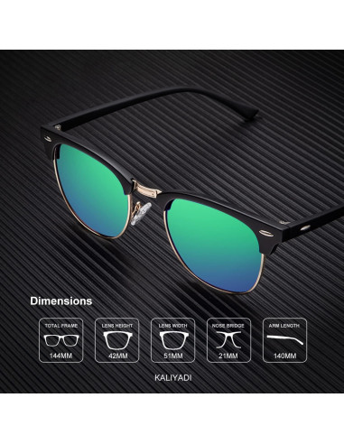 Gafas de sol KALIYADI polarizadas unisex UV400 3 pack