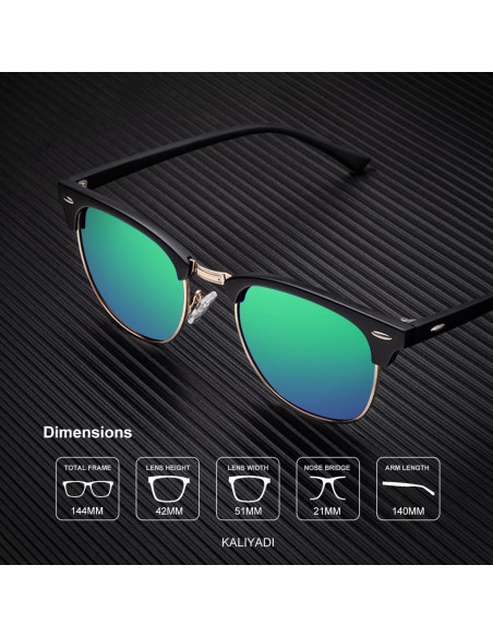 Gafas de sol KALIYADI polarizadas unisex UV400 3 pack