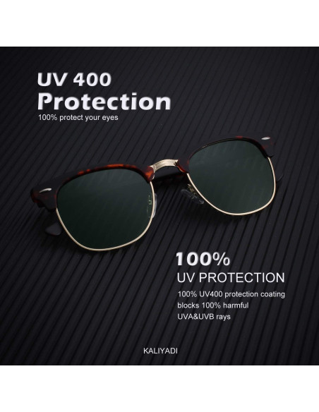 Gafas de sol KALIYADI polarizadas unisex marco retro