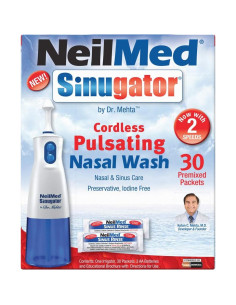 Kit de Lavado Nasal Sinugator NeilMed - Irrigador Sin Cable, 30 Paquetes 2