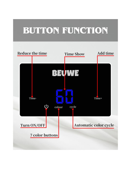 Máscara de Terapia de Luz Roja LED 7 Colores - Cuidado Facial