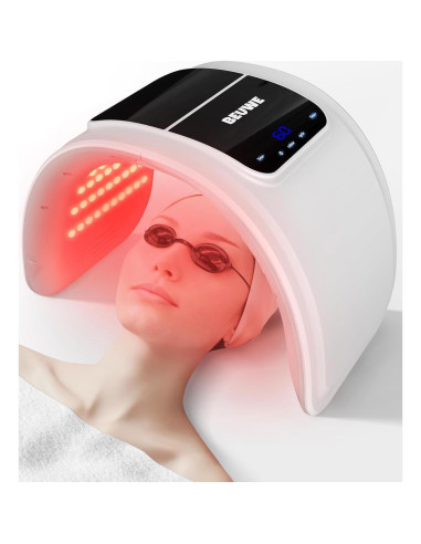 Máscara de Terapia de Luz Roja LED 7 Colores - Cuidado Facial