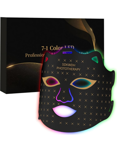 Máscara LED Terapia Facial Sunpint 7 Colores Comodidad en Casa