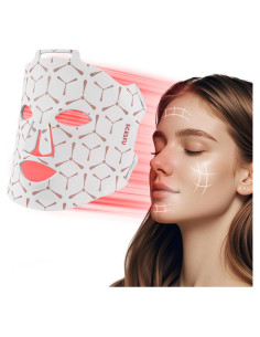 Máscara de Luz Roja SCESFU G15K Terapia Facial Portátil