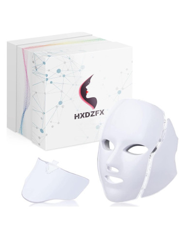 Máscara LED Terapia Facial HK207 - 7 Colores para Piel