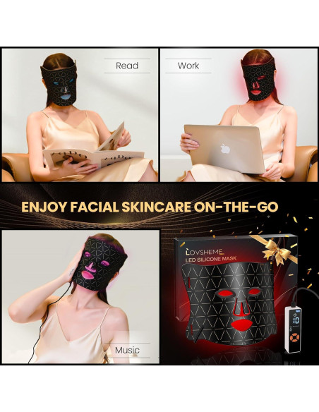 Máscara LED Lovsheme para Rejuvenecimiento Facial 320 LEDs Máscara LED Lovsheme para Rejuvenecimiento Facial 320 LEDs
