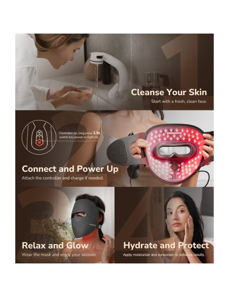 Terapia de Luz Roja JOVS para la Cara - Dispositivo LED Inalámbrico Terapia de Luz Roja JOVS para la Cara - Dispositivo LED Inalámbrico