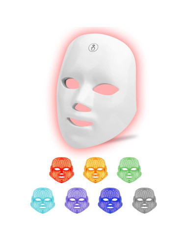 Máscara de Terapia de Luz LED MOLAMOYA 7 Colores Facial