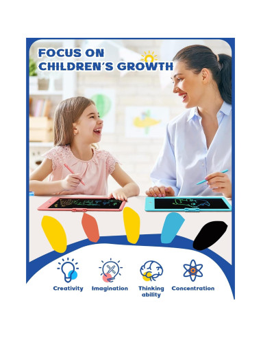 Bravokids Tableta de Escritura LCD 10" Azul para Niños