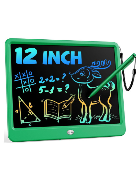 Bravokids Tableta de Escritura LCD 30.5 cm Verde para Niños