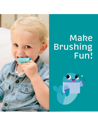 Cepillo de Dientes Willa La Ballena para Niños 0-4 Años