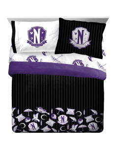 Juego de Edredón Jay Franco Wednesday Addams Queen 7 Piezas 2