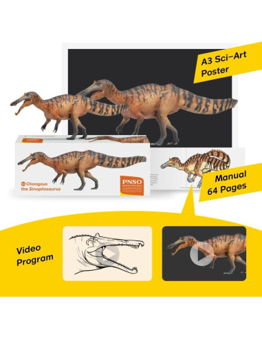 Modelo Dinosaurio PNSO 66 Chongzuo El Sinopliosaurus 24.99cm