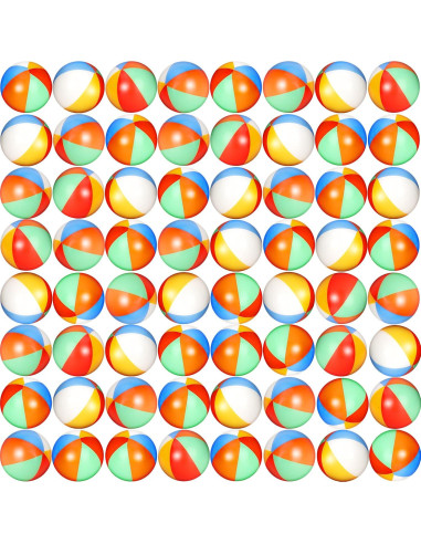 96 Pelotas de Estrés de Playa Oleitodh 5 cm Arcoíris