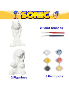 Set de Pintura Sonic The Hedgehog - Pinta Figuras DIY 2