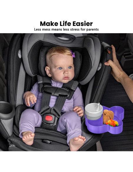 Bandeja para Asiento de Auto BlueOrigin - Morado, 360