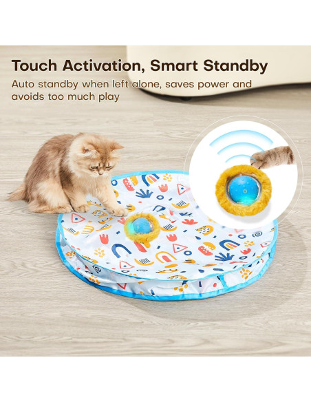 Juguete Interactivo para Gatos Potaroma, Alfombrilla 71 cm Juguete Interactivo para Gatos Potaroma, Alfombrilla 71 cm