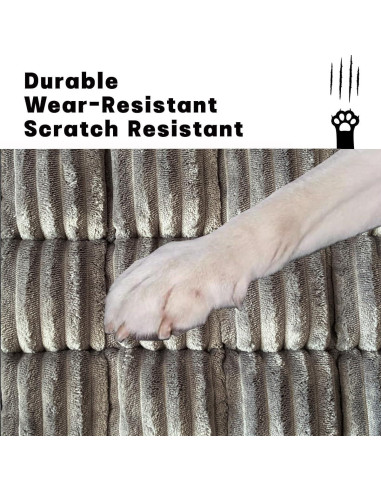 Alfombra Antideslizante para Perros TGODGPY 63x137 cm Gris