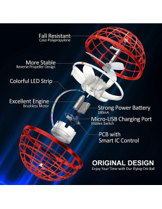 Bola Voladora Orbital AMERFIST TSM006-B Rojo 3cm 2