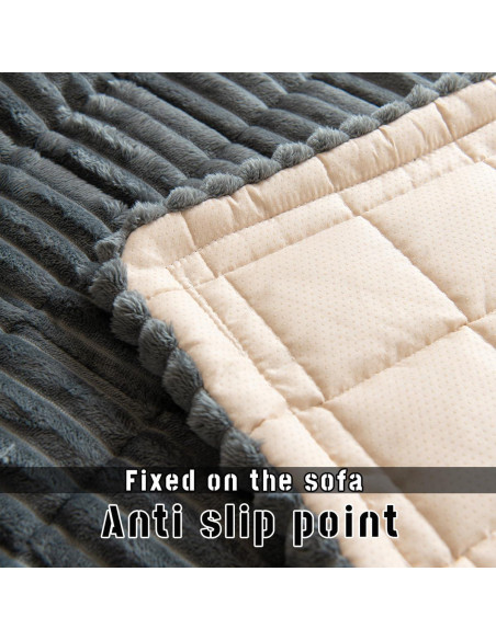 Alfombra Antideslizante para Perros TGODGPY 63x137 cm Gris