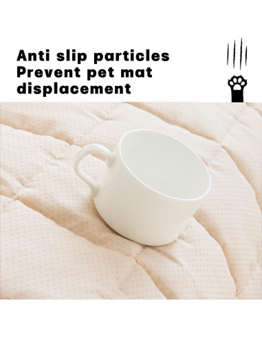 Alfombra Antideslizante para Perros TGODGPY 63x137 cm Gris