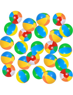 Mini Pelotas de Playa Hungdao Arcoíris 36 Piezas 12 cm 2