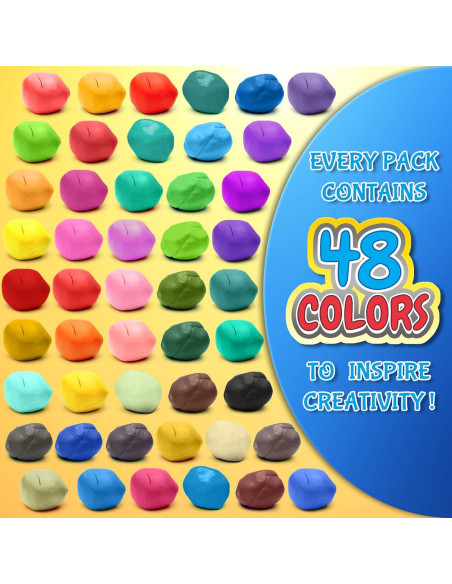 Arcilla Secada al Aire ESSENSON 48 Colores para Niños
