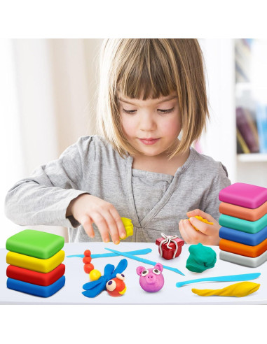 Arcilla Secada al Aire ESSENSON 48 Colores para Niños