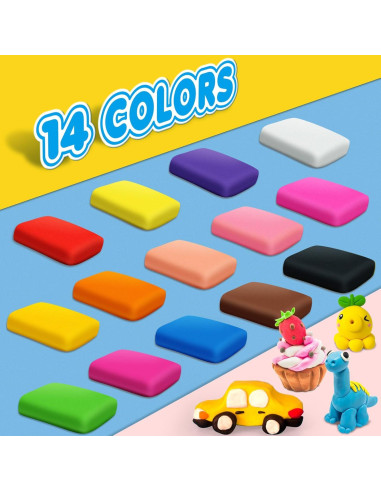 Arcilla Secada al Aire ESSENSON 14 Colores para Niños