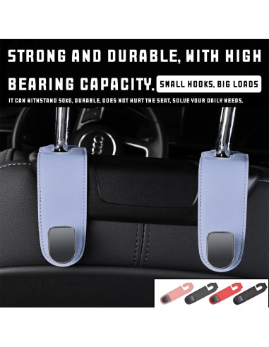 2 Ganchos para Reposacabezas Bittwee - Organizador de Auto Negro