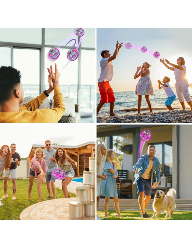 Bola Voladora XINHOME TSM006 Rosa Control Remoto USB