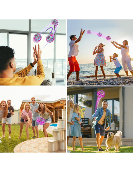 Bola Voladora XINHOME TSM006 Rosa Control Remoto USB