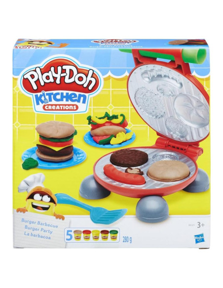 Juego de Barbacoa Play-Doh Hasbro 5 colores y accesorios