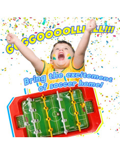 Mesa de Futbolín Mini JA-RU 30 cm para 2 Jugadores 2