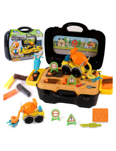 Juego de Masa de Cemento Crelloci con Camión y Moldes