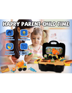 Juego de Masa de Cemento Crelloci con Camión y Moldes 2