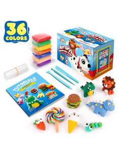 Arcilla Secado al Aire Sago Brothers 36 Colores para Niños