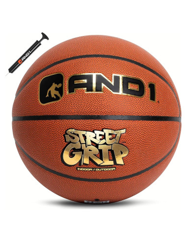 Balón de Baloncesto AND1 Street Art 7 Cuero Sintético Naranja