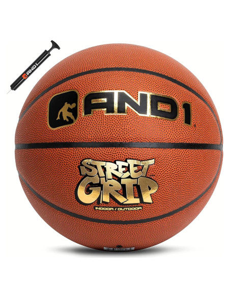 Balón de Baloncesto AND1 Street Art 7 Cuero Sintético Naranja