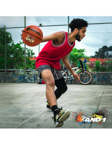 Balón de Baloncesto AND1 Street Art 7 Cuero Sintético Naranja