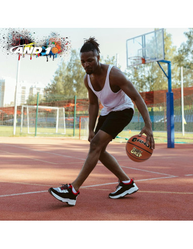 Balón de Baloncesto AND1 Street Art 7 Cuero Sintético Naranja