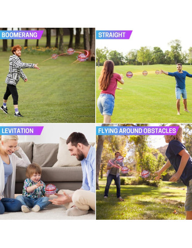 Bola Voladora Flotante Flying Lan 9cm Juguete Seguro Rojo